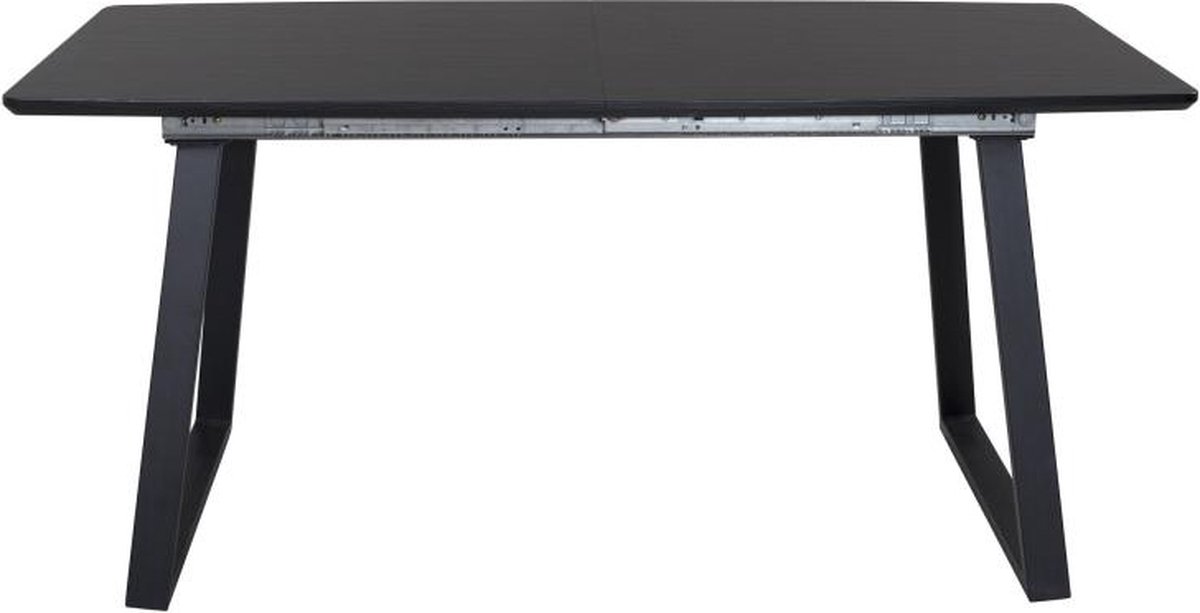 Svea - Timo uitschuifbare eettafel - 160/200 x 85 cm - zwart