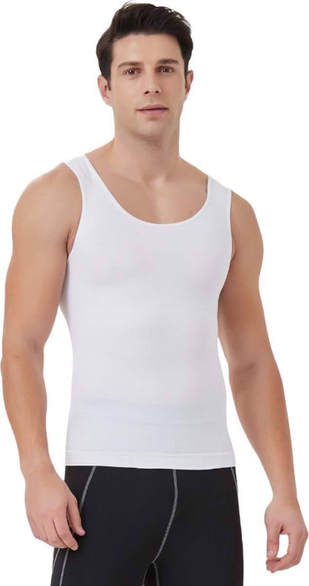 Linorie Corrigerend Shirt Mannen Shapewear Hemd - Wit - S