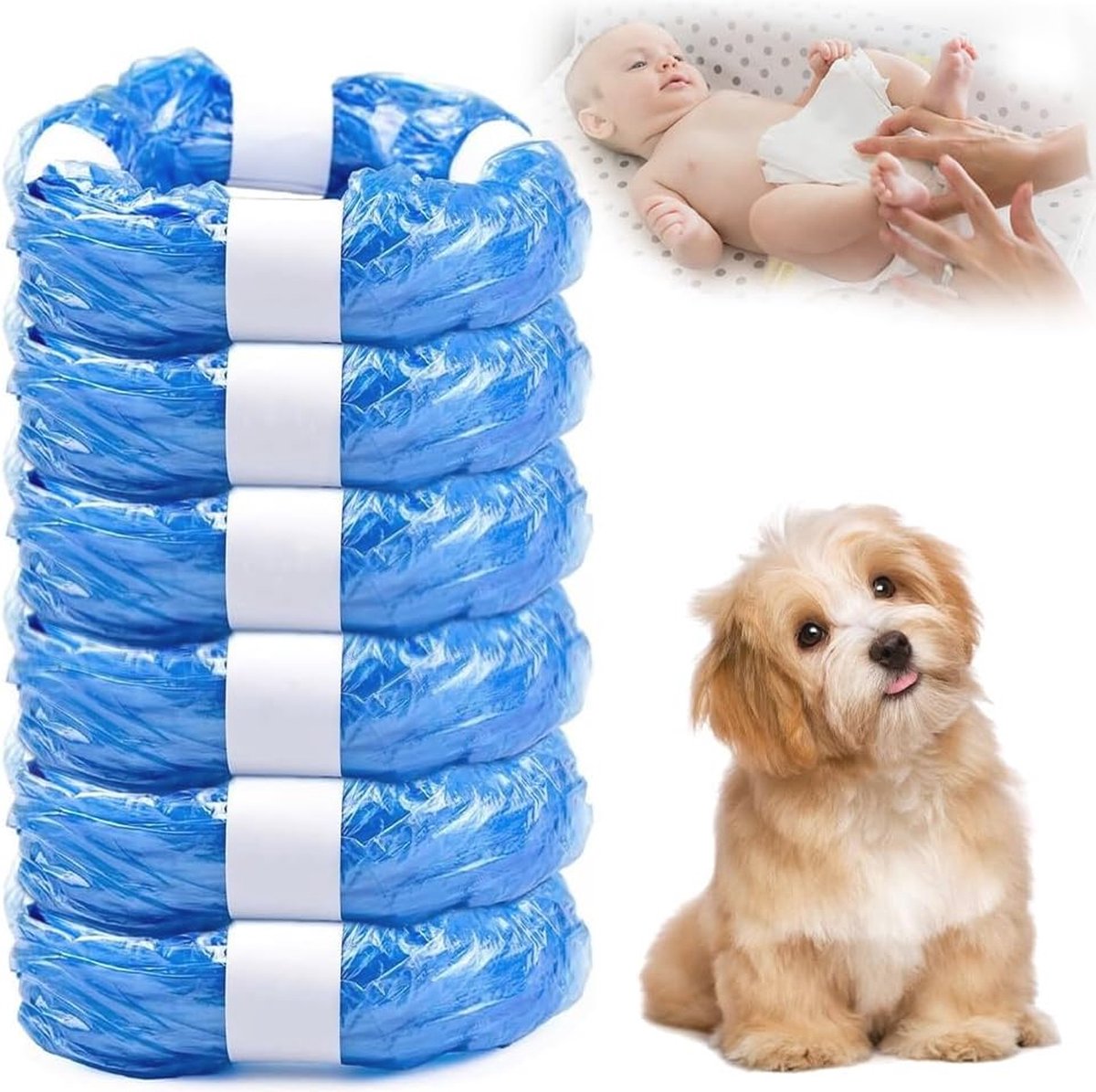 Goedkoopste Navulverpakking voor Luieremmers - 7-laags Foliedesign, Compatibel met Meerdere Merken, 6 Stuks, 4,5m