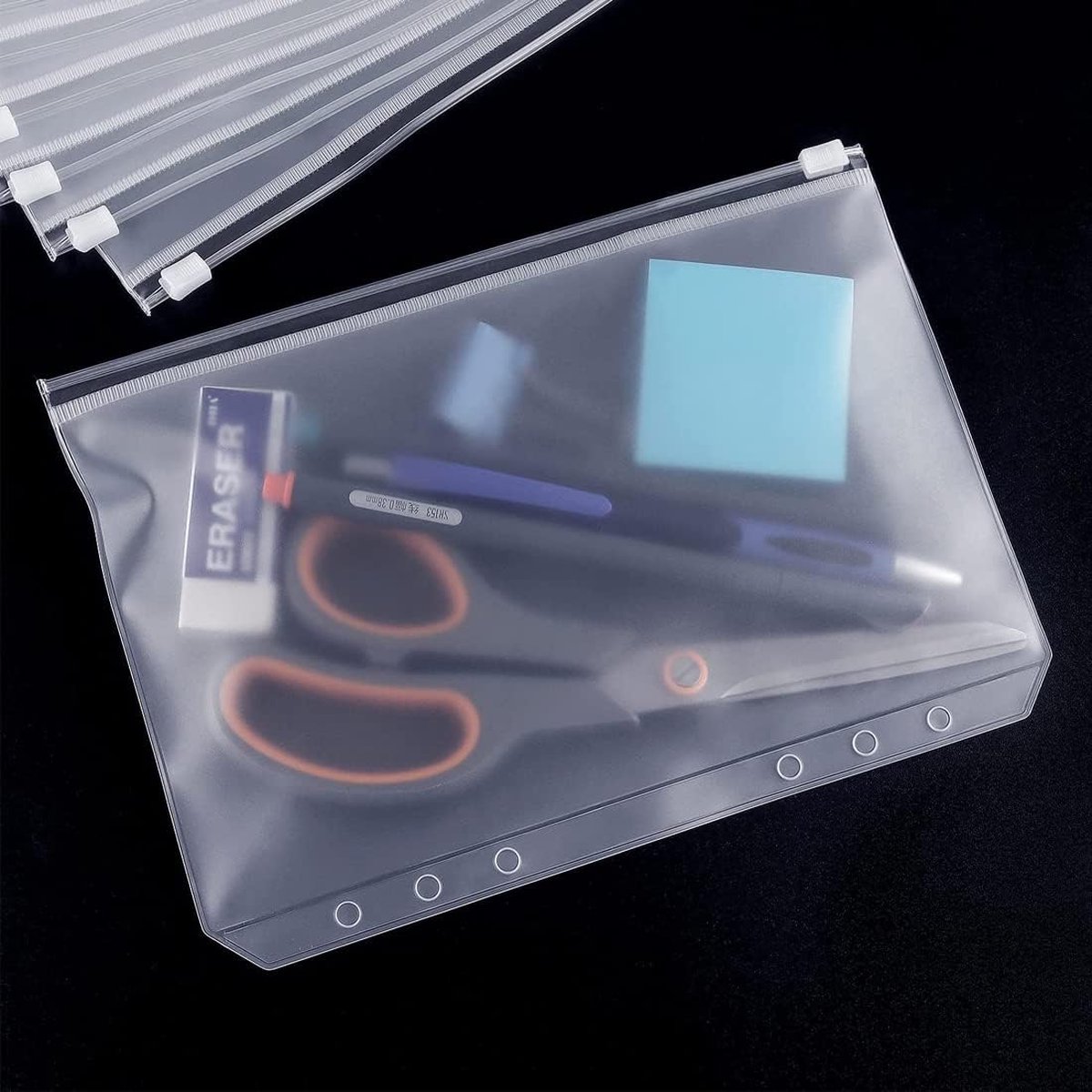 A5 kunststof portefeuilles map A5 rits portefeuilles zip lock zakken