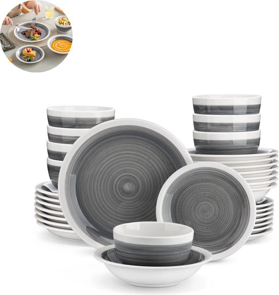 Olympia Borden | WHITEWARE | Porselein | Wit | 12 Stuks | 140x140x18(h