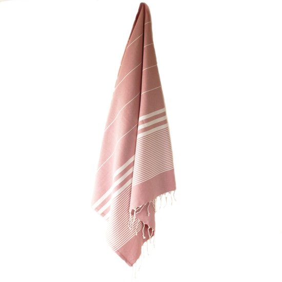 Harem Red- Hamamdoek - Handdoek - Strandlaken - 100% Katoen - 100cm x 180cm