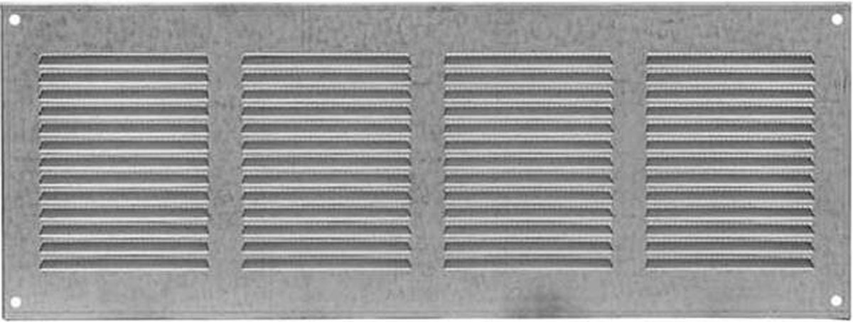 Metalen rechthoekige sleuf rooster 400x100 zink - MR4010ZN