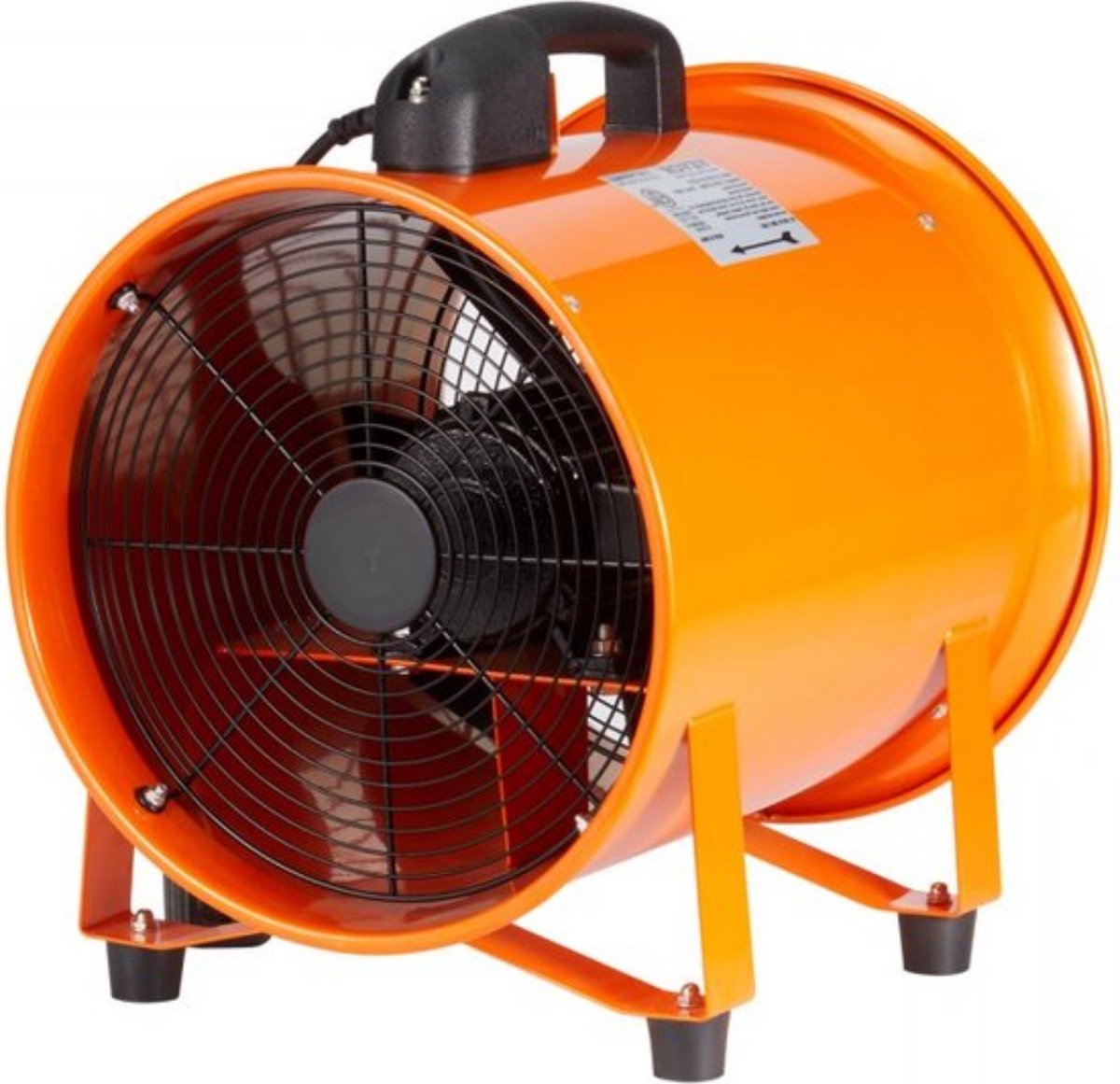 Bouwventilator 365W - 1214 L/s - 5 m Slang - Industriële Ventilator