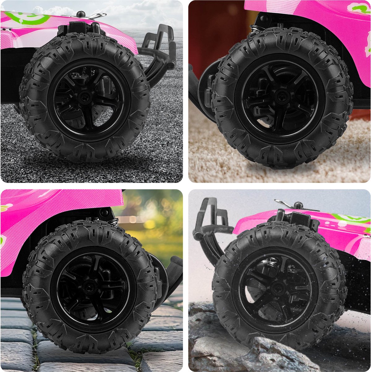 Overmax X-Clash Bestuurbare Auto - 20 km/h - 2 accu’s - Bereik 100m - 2 carrosserie’s - Offroad RC Auto - Buiten & Binnen - Meisjes en Jongens - Afstandsbestuurbare Auto voor Kinderen & Volwassenen — afbeelding 13