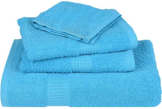 vidaXL - Serviettes de sauna - 2 - pcs - 80x200 - cm - 360 - g/m² - 100% - coton - turquoise
