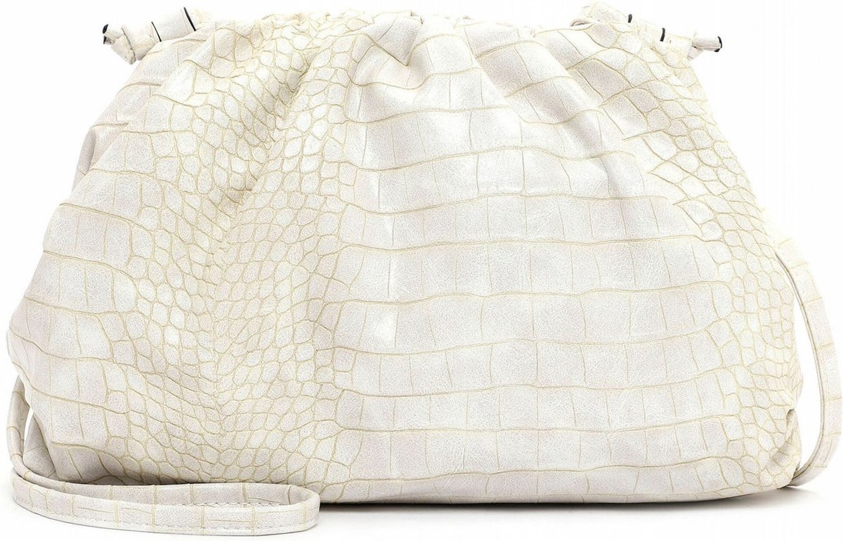 Tamaris Schoudertas Cynthia Clip Bag Cream-White Wit Veelkleurig