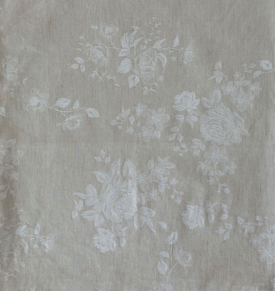 Kussenhoes | Kate - Jacquard - Zand - Linnen Katoen Mix - 25x45 cm