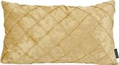 Sierkussen Velvet Cross Goud | 30 x 50 cm | Velvet/Polyester