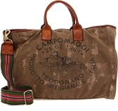 Sac De Voyage CAMPOMAGGI Mercurio Weekender, Couleur Gris Militaire, Neuf