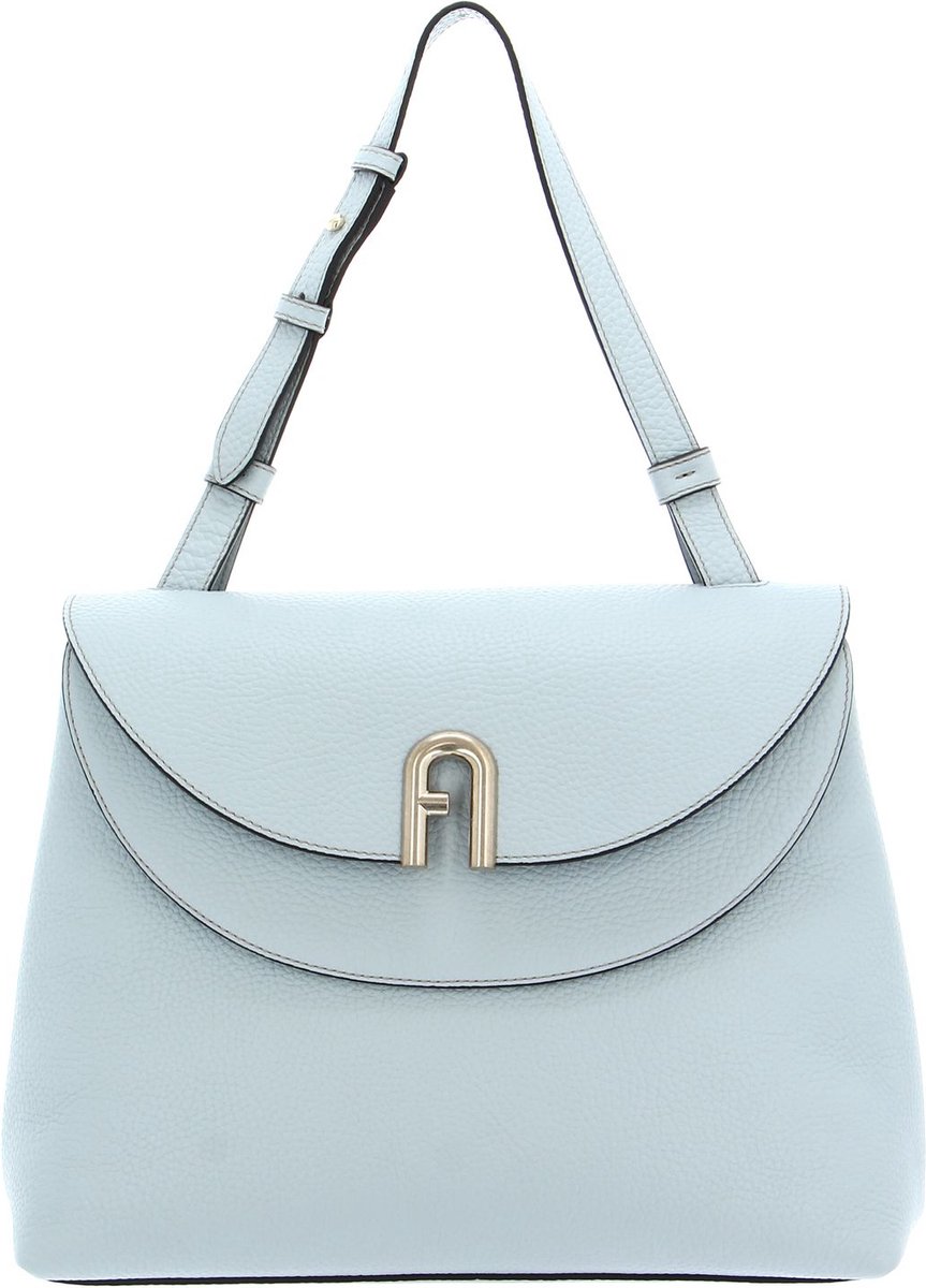 FURLA Leren Handtas Avondtas Primula Top Handle Artemisia Lichtblauw