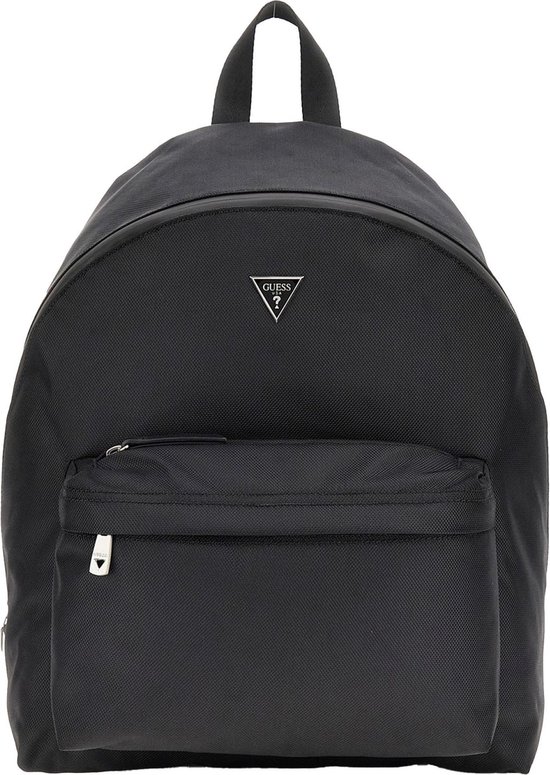 GUESS Sac à dos de loisirs Sac à dos pour ordinateur portable Venezia Backpack With Front Pocket Black Noir
