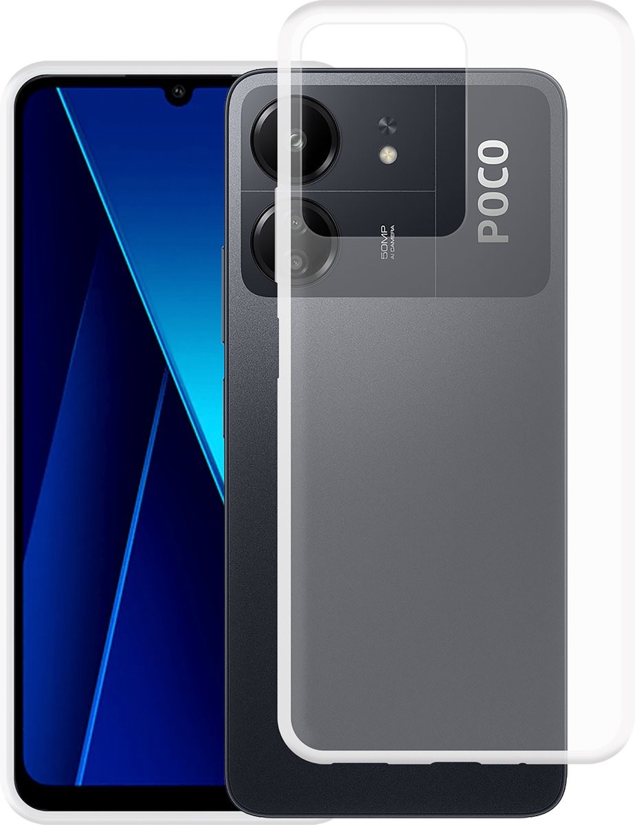 Cazy hoesje geschikt voor Xiaomi Poco C65 Hoesje Siliconen - Flexibele Case - Transparant