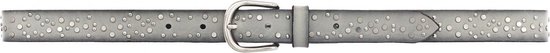 Vanzetti Cuir Ceinture 25mm Rivet Belt W95 Light Grey Gris clair