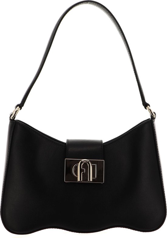FURLA Moon Borsa A Spalla Nera - Modello WB00356AX0733O6000 Con Chiusura Zip