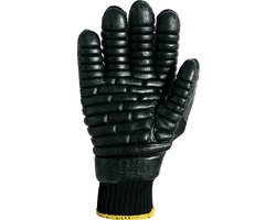 SIR SAFETY TREMOR-LOW Werkhandschoenen Zwart Tuinhandschoenen - Katoen Polyester - Schokdempend Antislip - Gel Foam Padding