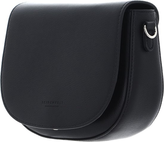 SEIDENFELT MANUFAKTUR Sac à épaule bandoulière Sac à épaule Driva Saddle Bag Black Noir
