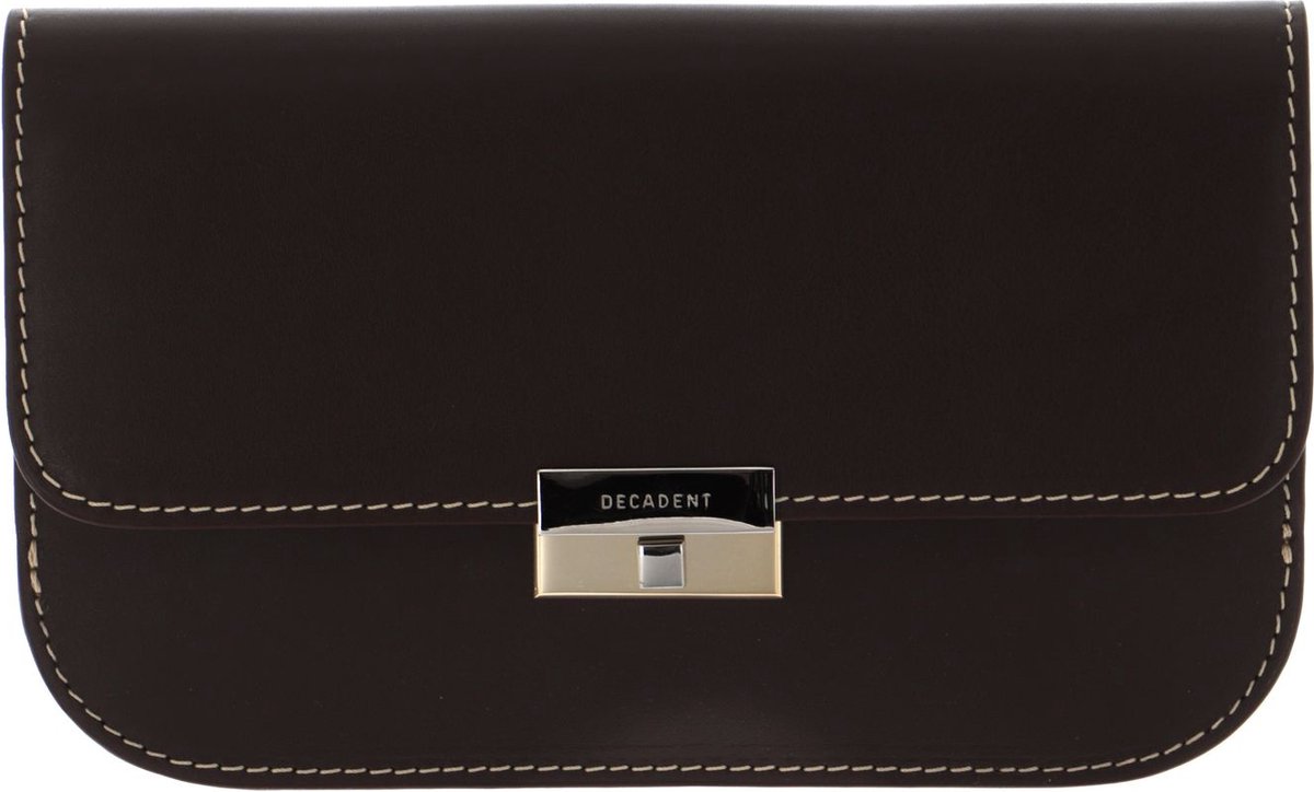 DECADENT Leren Schoudertas Koppeling Tara Belt Bag Nappa Mocha Bruine