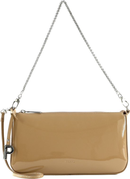 PICARD Cuir Sac à épaule Sac à épaule bandoulière Auguri Shoulderbag Melange / La Marron clair