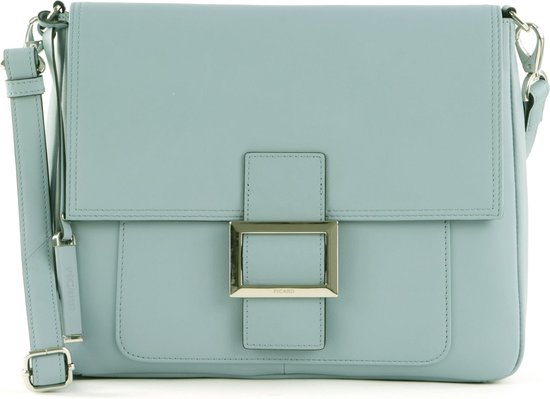 PICARD Cuir Sac à épaule bandoulière Como Crossbody Bag Sky Bleu