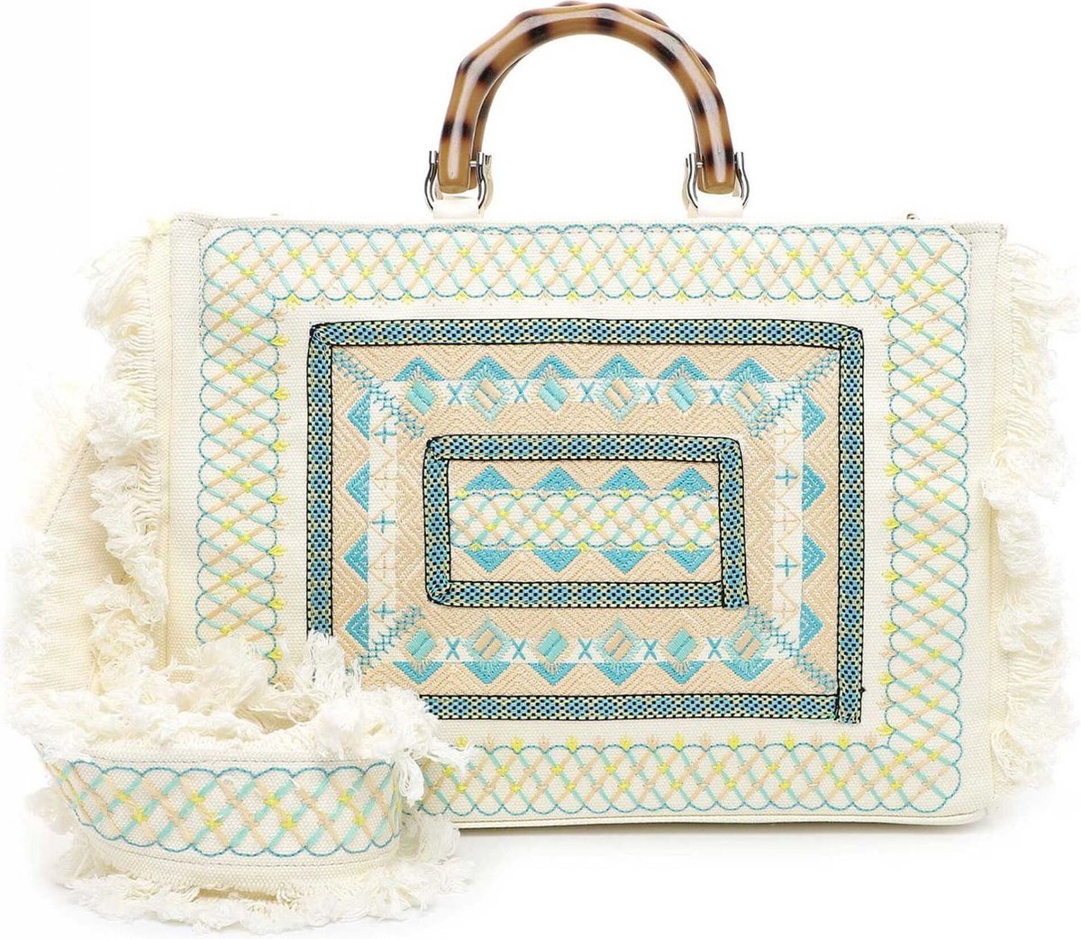 SURI FREY Schoudertas Handtas Lucy Shopper Beige Crème