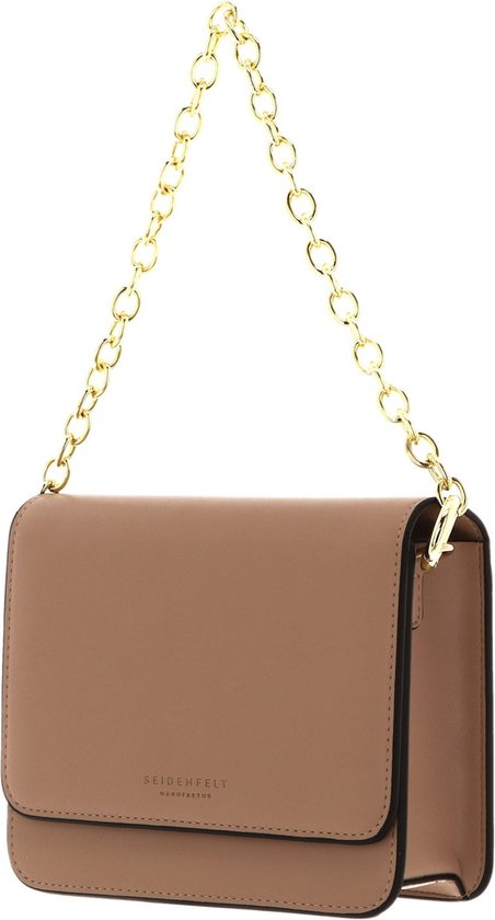 SEIDENFELT MANUFAKTUR Sac à épaule Sac à épaule bandoulière Nees Crossbody Bag Dark Sand / Gold Marron clair