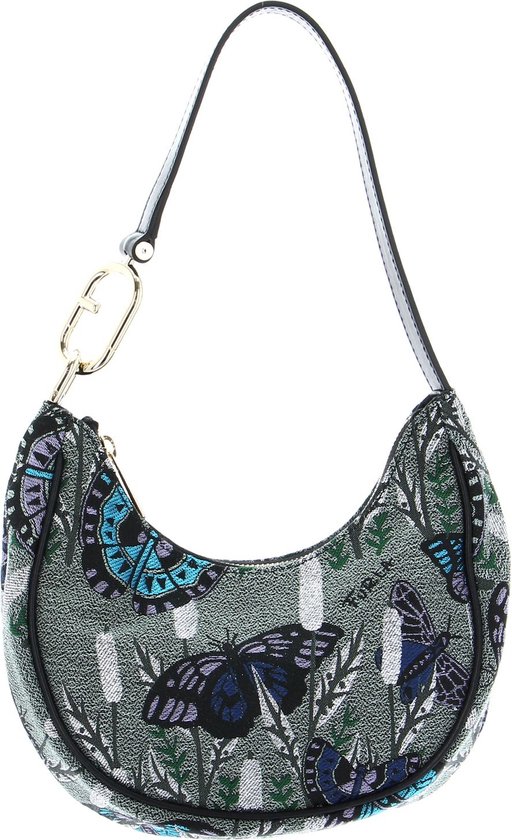Sac à Main Furla Primavera En Cuir 100% - Taille M, Couleur Onda (bleu) - Neuf Avec étiquettes