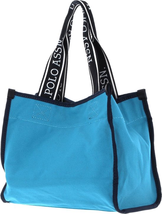 U.S. POLO ASSN. Sac à épaule Sac à main Halifax Shopping Bag Turquoise