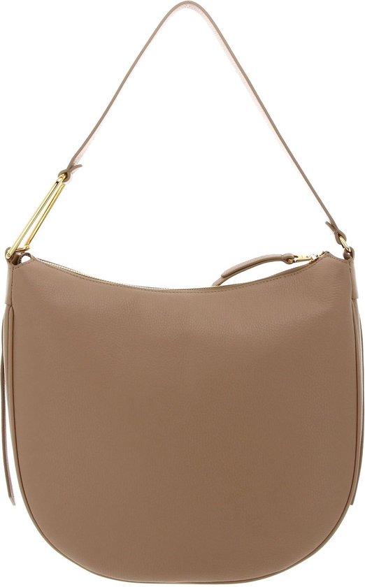 COCCINELLE Cuir Sac à épaule Priscilla Handbag Grained Leather Toasted Beige