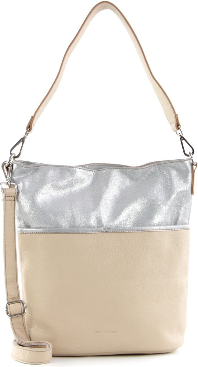 FREDsBRUDER Leren Schoudertas Summer Sparkle Collection Beachbabe Bag Beige