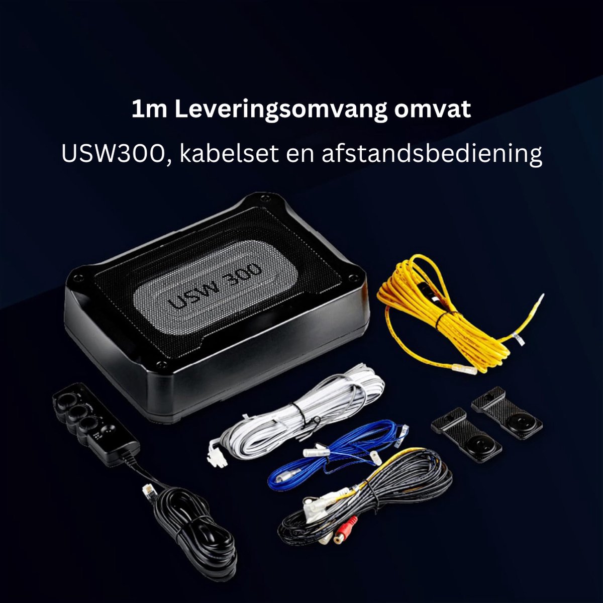 White-Label® Underseat Subwoofer - Auto Versterking - Speakers - Zwart – foto 2