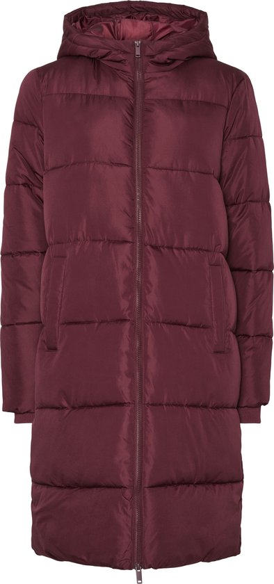 Pieces Jacket Pcbee New Long Puffer Jacket Noos 17115627 Tawny Porto Femme Taille - M