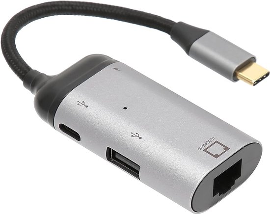 USB C Naar Ethernet Adapter - USB C Hub met Gigabit Ethernet LAN