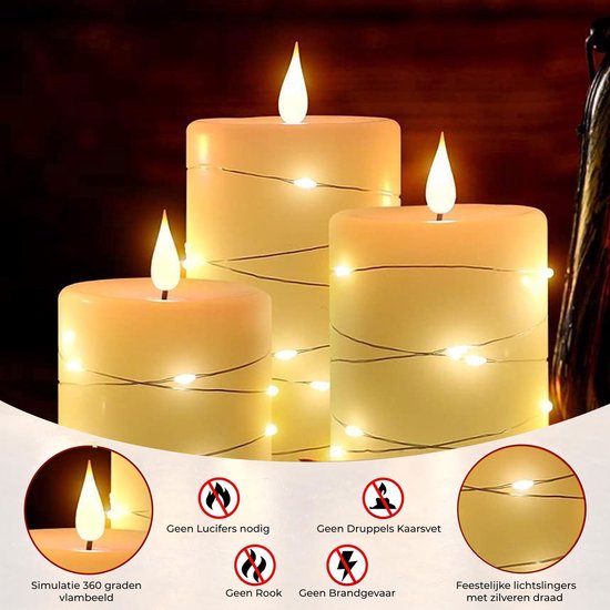 FiiMoo Set van 2 Oplaadbare Vlamloze LED Kaarsen, Kerstkaarsen met Afstandsbediening, Flikkerende Dimbaare, USB-Opladend met Timerfunctie, voor Kerst/Bruiloft (Ivoor, 12.5cm FiiMoo Set van 2 Oplaadbare Vlamloze LED Kaarsen, Kerstkaarsen met Afstandsbediening, Flikkerende Dimbaare, USB-Opladend met Timerfunctie, voor Kerst/Bruiloft (Ivoor, 12.5cm