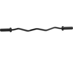 Gym Masters zwarte curlstang (premium) - Curl bar - EZ bar - 50MM - Curl stang 120cm - barbell