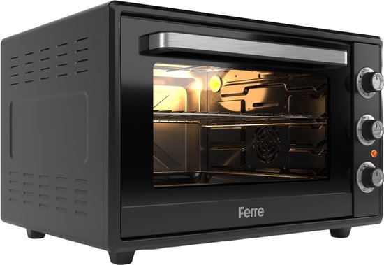 Ferre GFK-60TMO - Mini à poser - 60 cm - 60 litres - 2023 W - Zwart