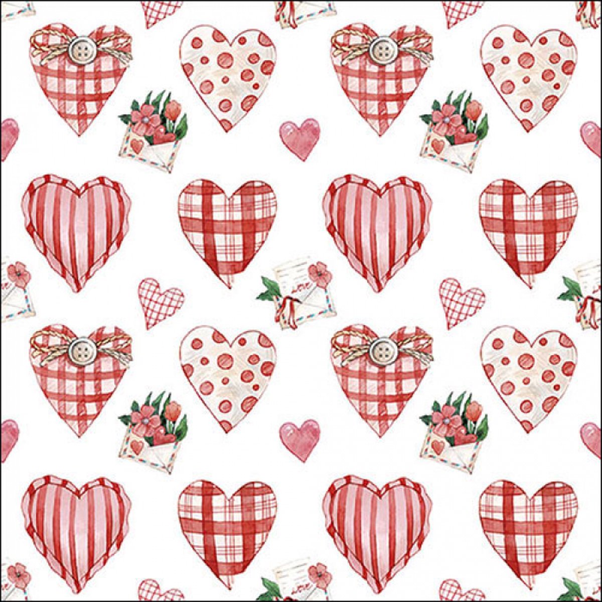 Ambiente - Lunch servetten - Lovely hearts