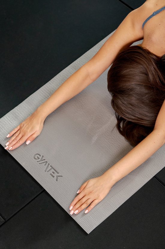 Gymtek® Yogamat 0,5cm - 173x61cm - Trainingsmat voor Pilates, Yoga & Fitness - Antislip Yoga Mat van Gymtek® — afbeelding 4