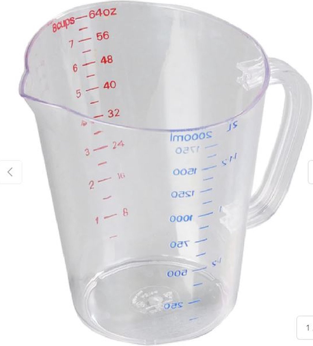 Carlisle Maatbeker 2.0liter Poly carbonaat