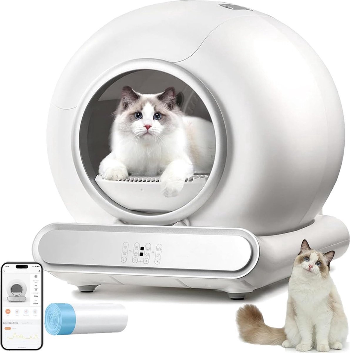 Zelfreinigende kattenbak – Automatische kattenbak – Elektrische kattenbak – Robot kattenbak