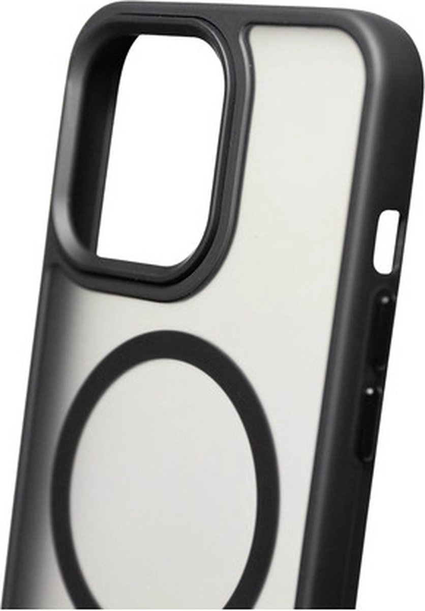 MagS hoesje geschikt voor iPhone 14 Pro Max Matt | etui | Zwart