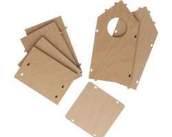 Bouwpakket Vogelhuisje - Rayher hobby materialen - Vogelhuisje - Zelf Bouwen - 5x17x17 cm