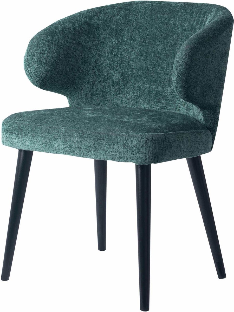 PTMD Eetkamerstoel Fiori - Blauw Petrol
