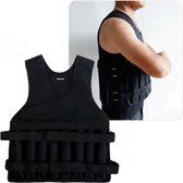 Tavaro Verstelbaar Gewichtsvest 20 KG - Zwart - Trainingsvest - Crossfittvest - Hardlopen / Cardio