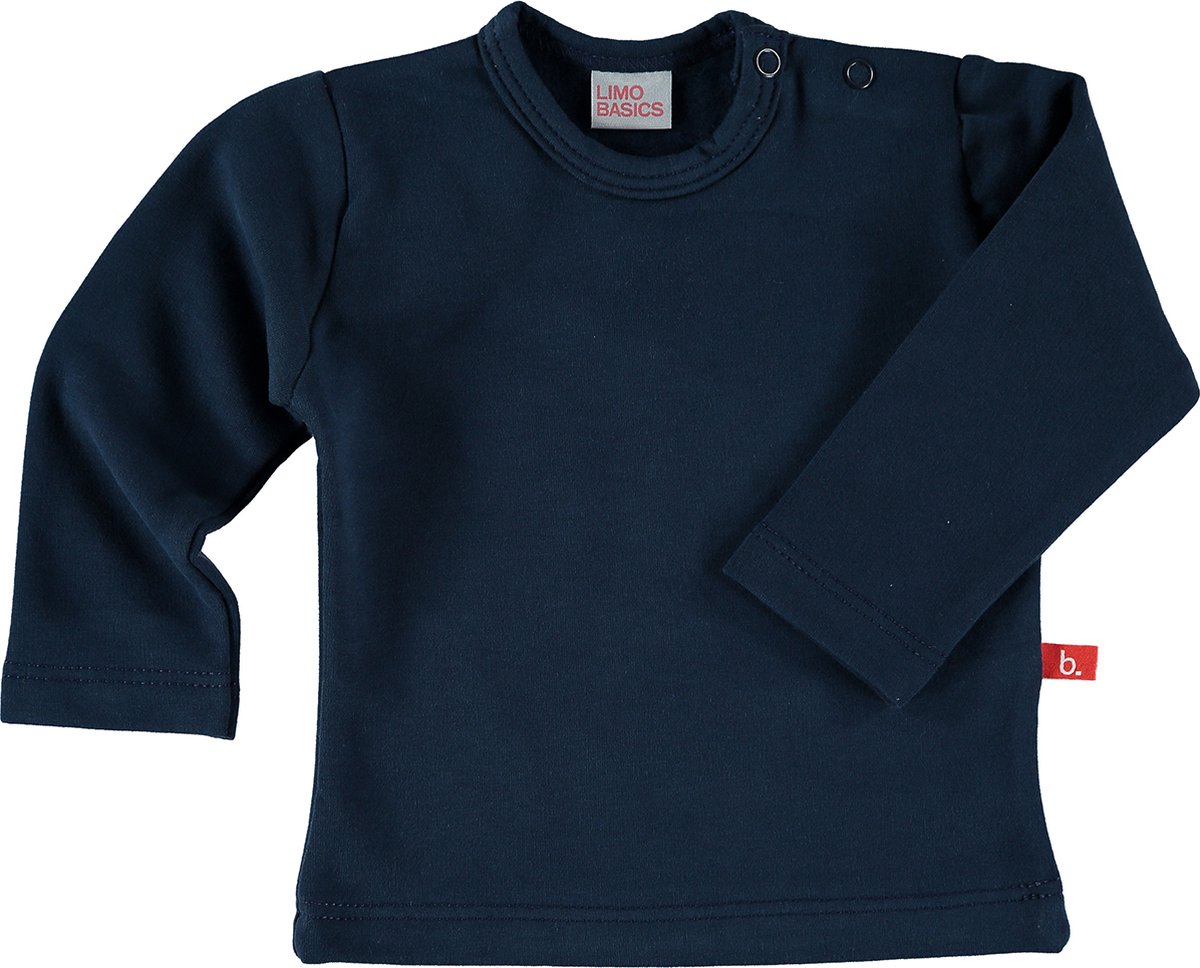 Sweatshirt donkerblauw 74-80 biologisch