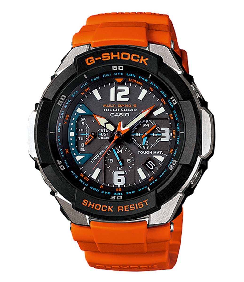 Casio GW-3000M-4AER - Horloge - 50 mm - Kunststof - Oranje