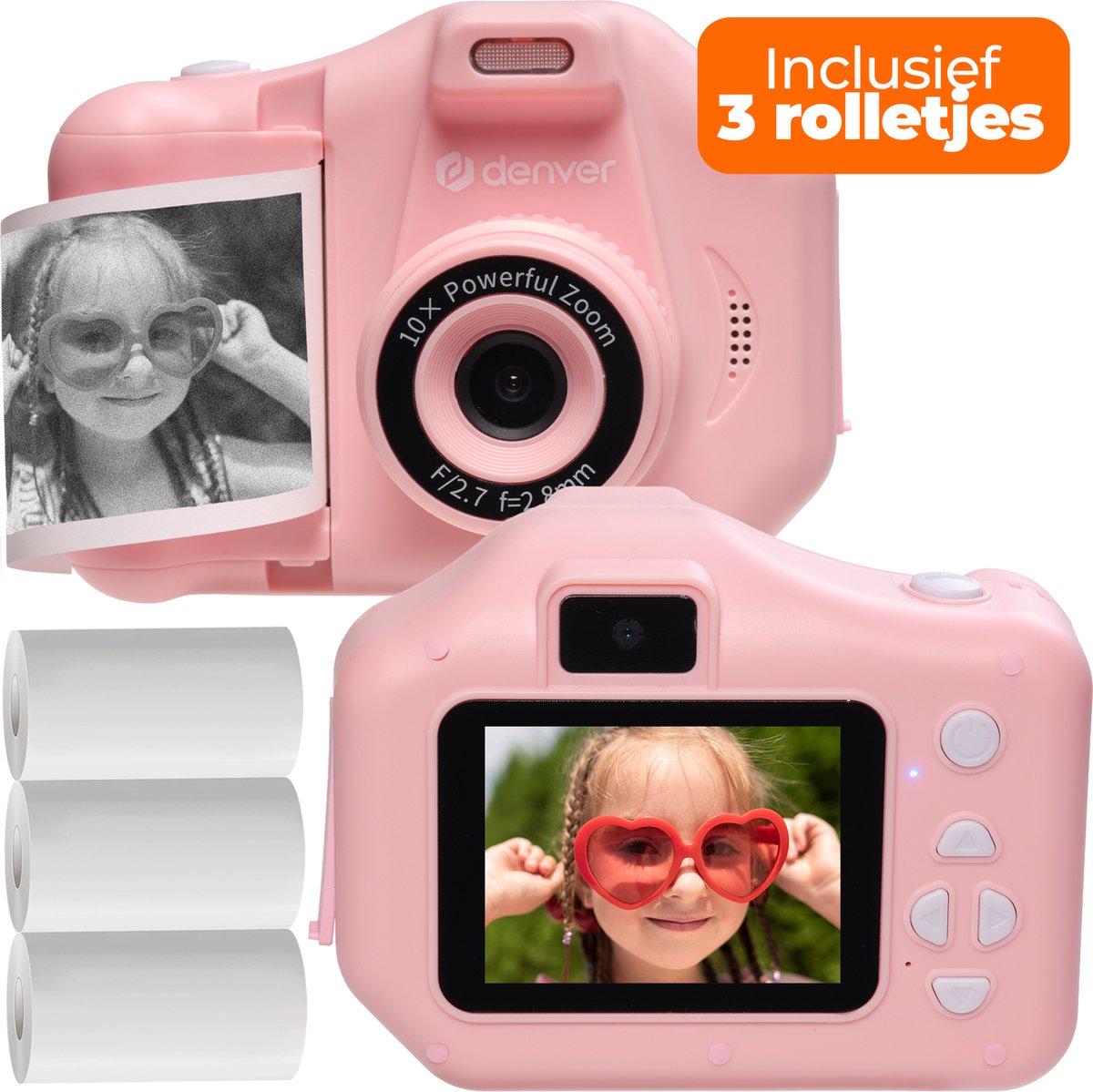 JINDI Kindercamera, kindercamera 20MP 2.0in IPS-scherm voor het maken