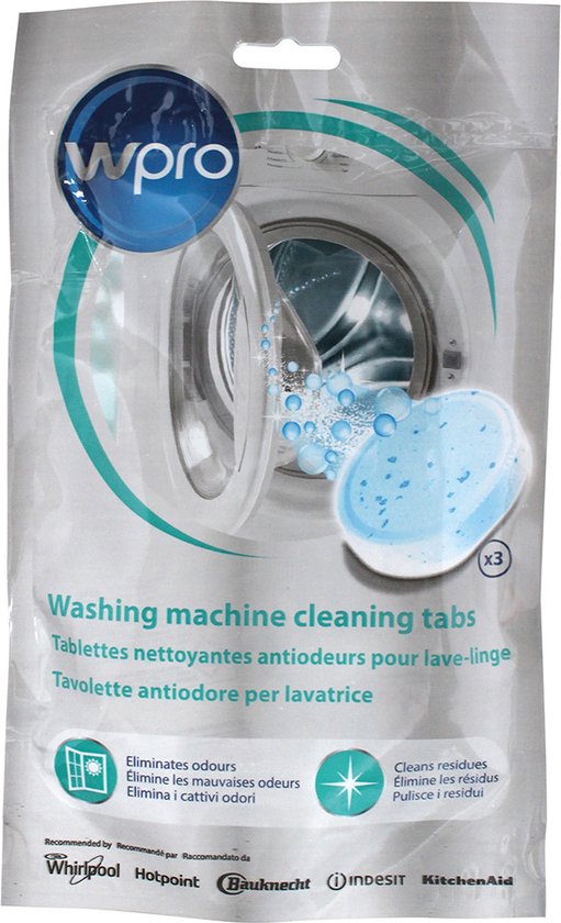 Foto: Wpro wasmachine reinigingstabletten 3 stuks