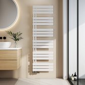 Bol.com EMKE Handdoekradiator - Plat Design - Glanzend Wit - 160x50 cm - 794W - Badkamer Verwarming - CV Radiator aanbieding