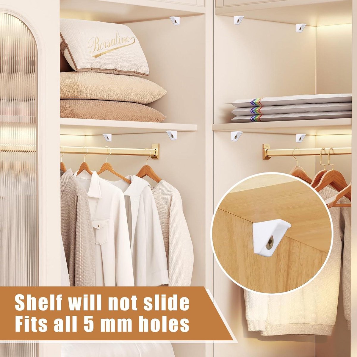 30 Stück Bodenträger 5mm Weiß #101558 passend als Ersatzteil für IKEA